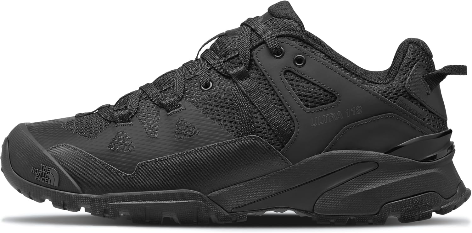 

Мужские водонепроницаемые походные ботинки THE NORTH FACE Ultra 112, Кожа Ripstop, резиновая подошва с 5 мм выступами, черный