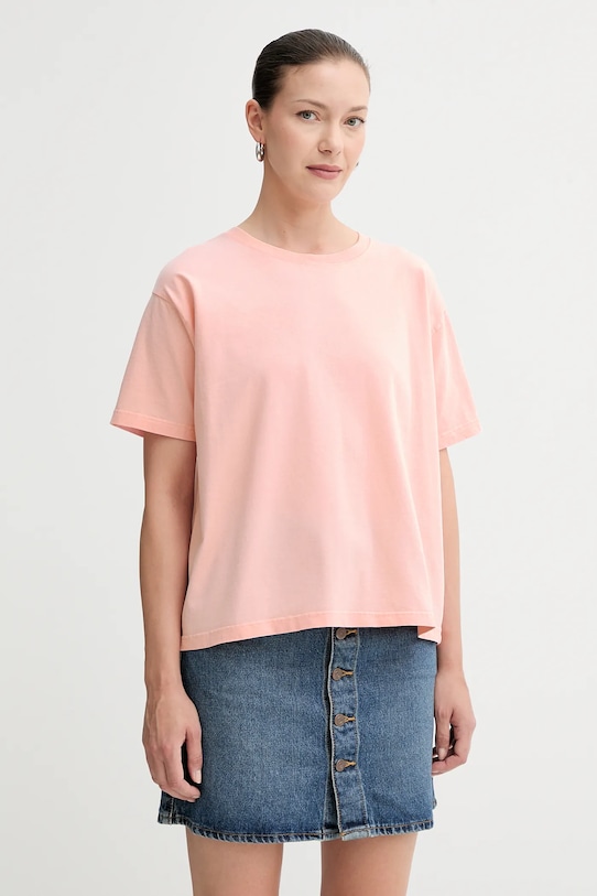 

Хлопковая футболка American Vintage, розовый