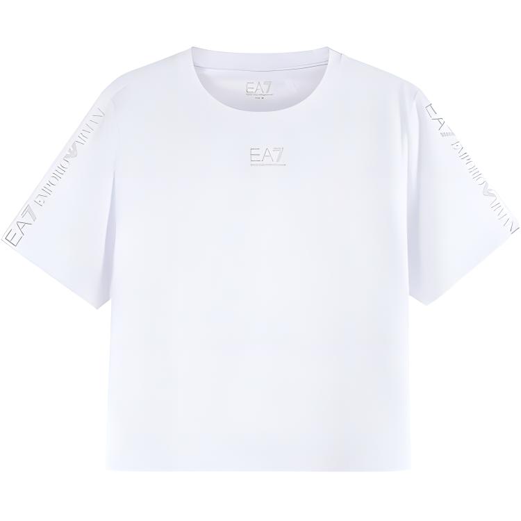 

EMPORIO ARMANI Футболка EA7 SS23 женская white, Белый, EMPORIO ARMANI Футболка EA7 SS23 женская white