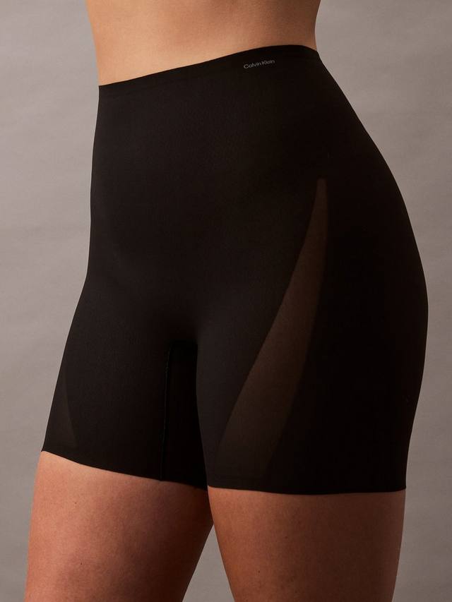 Stay-Put Mesh утягивающие шорты до середины бедра с высокой талией Calvin Klein, Black — фото 4