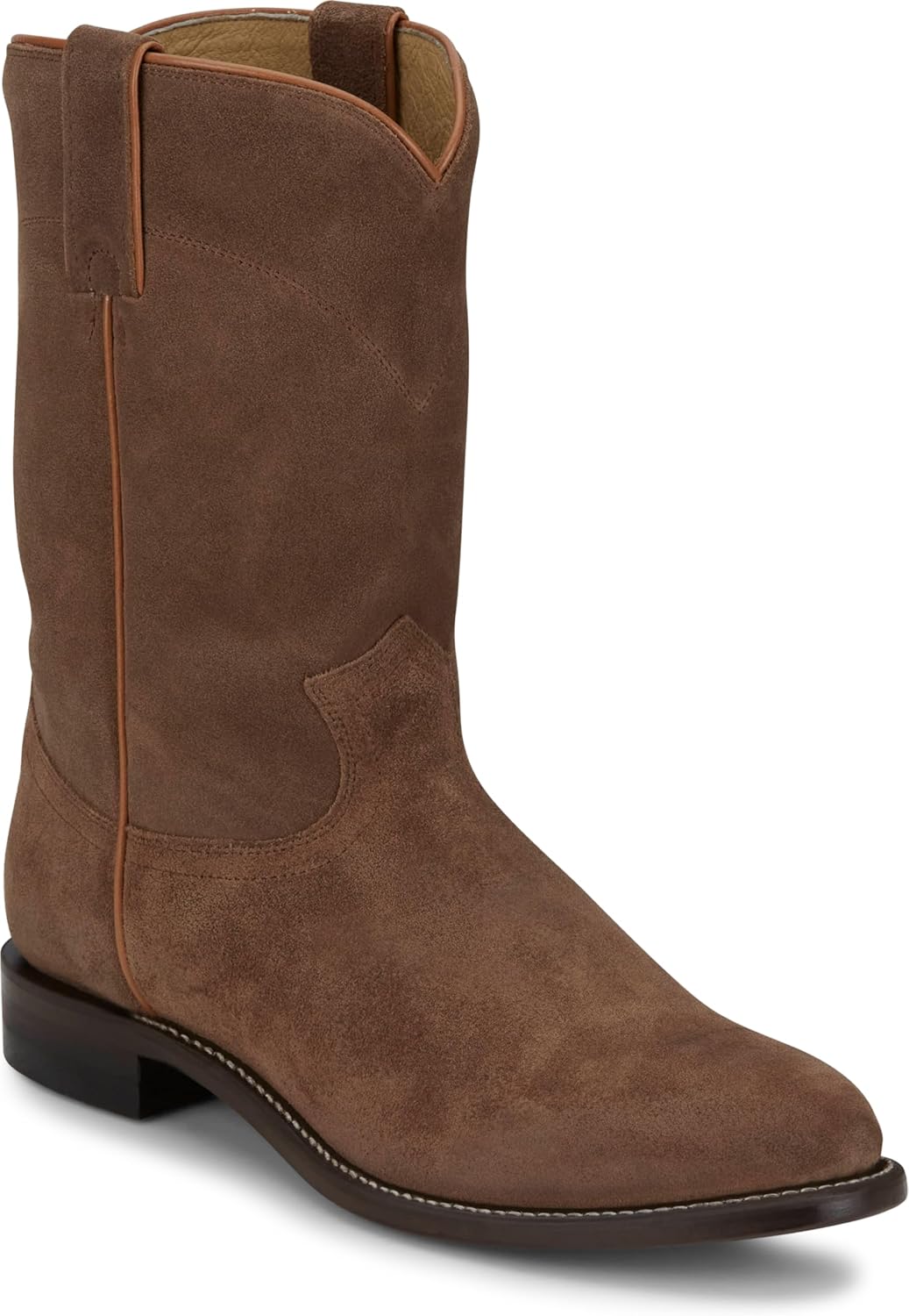 

Мужские вестерн-сапоги Justin Wes 10 Suede Roper - прочная обувь для ежедневного комфорта и классического ранчо-стиля, Butterscoth