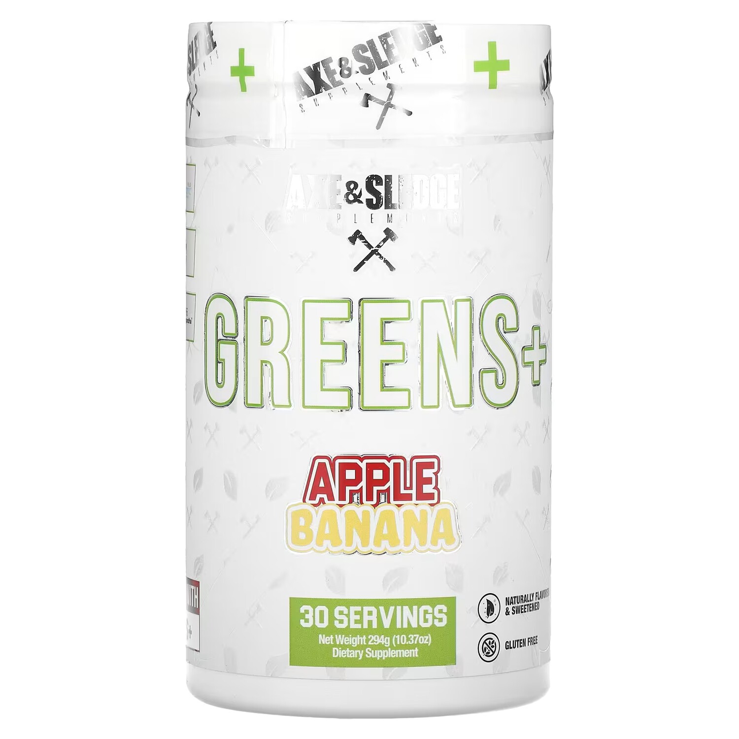 

Добавка Ax & Sledge Supplements Greens + Apple Banana, 294 г