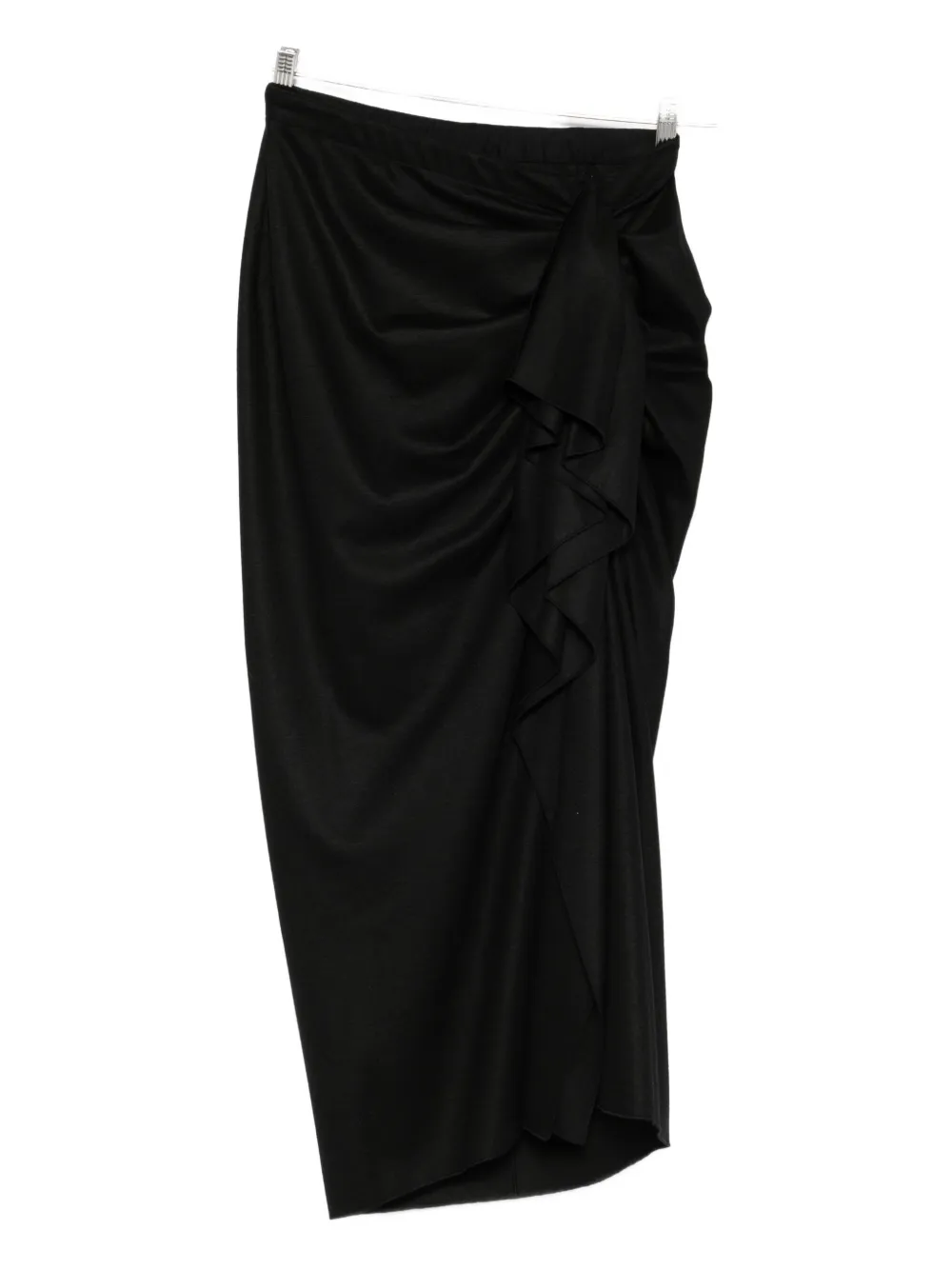 

Юбка с оборками и драпировкой Fabiana Filippi, черный