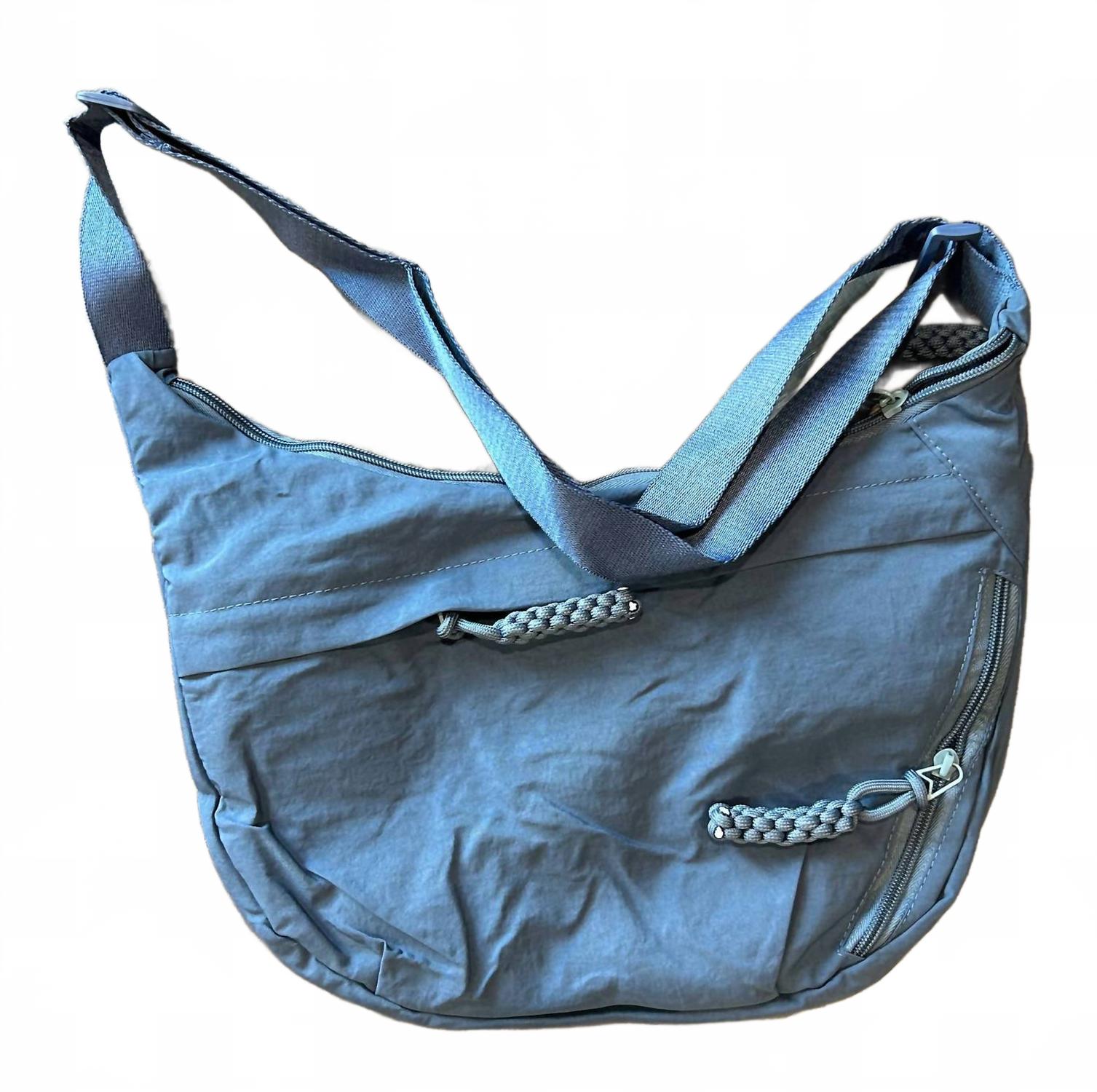 

Jillian Ink Большая женская нейлоновая сумка-полумесяц синего цвета