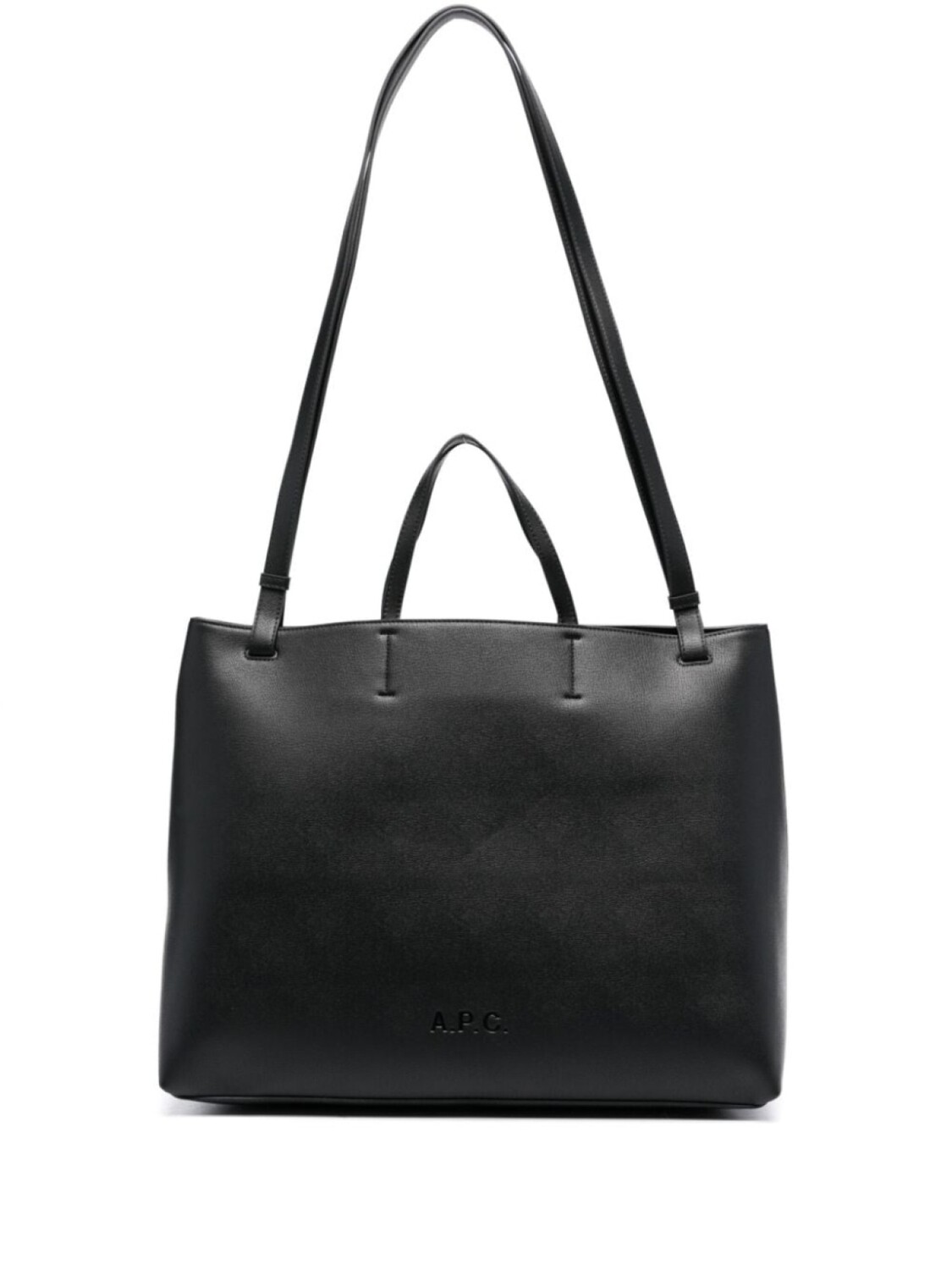 

A.P.C. большая двухсторонняя сумка с логотипом, черный