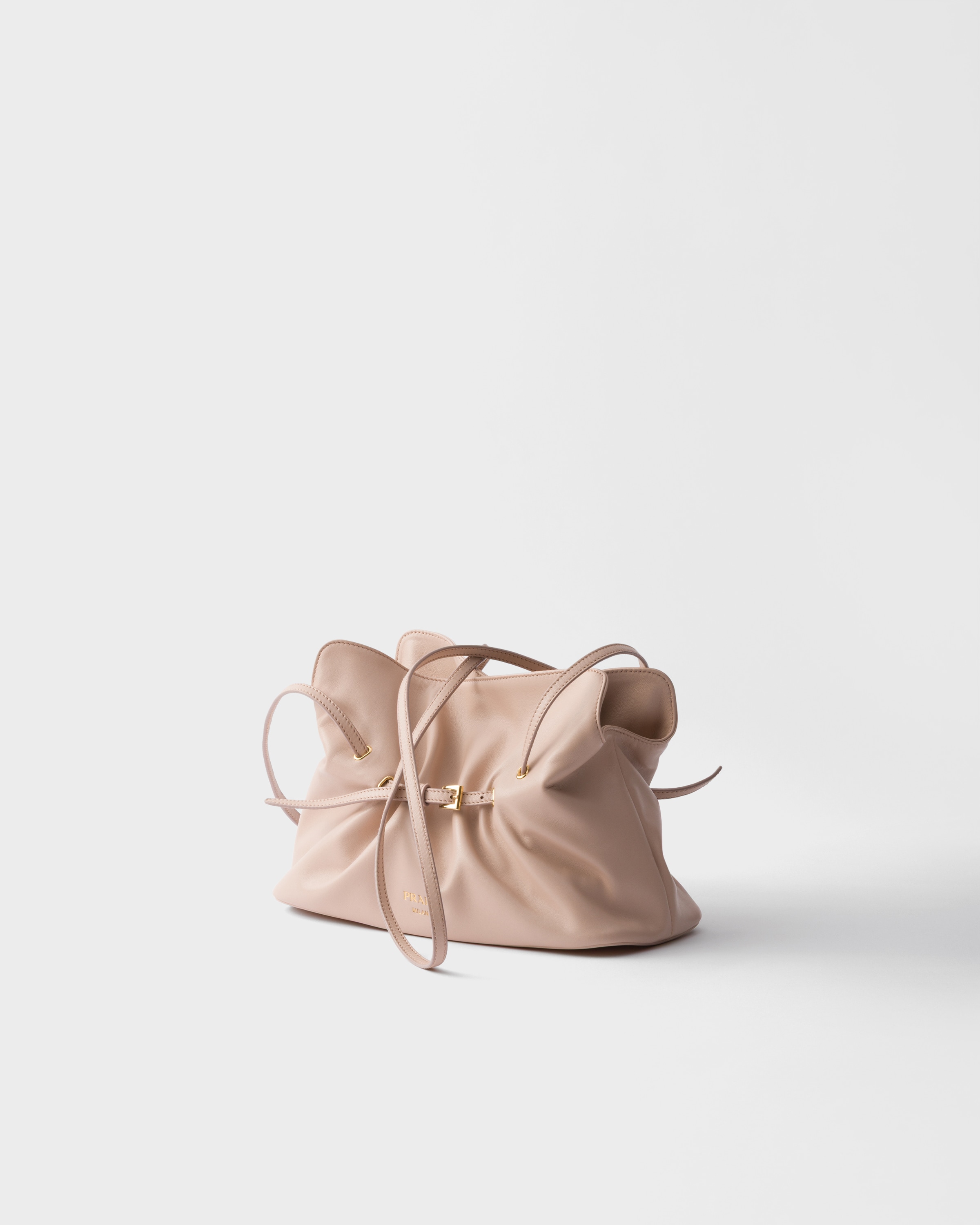 Маленькая кожаная сумка Prada Dada из наппы Prada, пудрово-розовый — фото 3