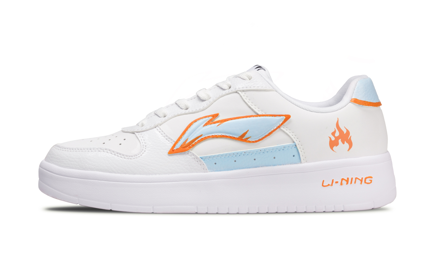 

Понтонные лодки устойчивые к истиранию, легкие и дышащие низкие кроссовки для скейтбординга men's LINING, белый