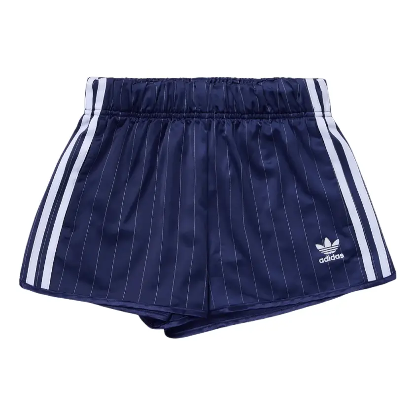 

(WMNS) Шорты Adidas Pinstripe Satin Shorts, азиатский размер, темно-синий цвет