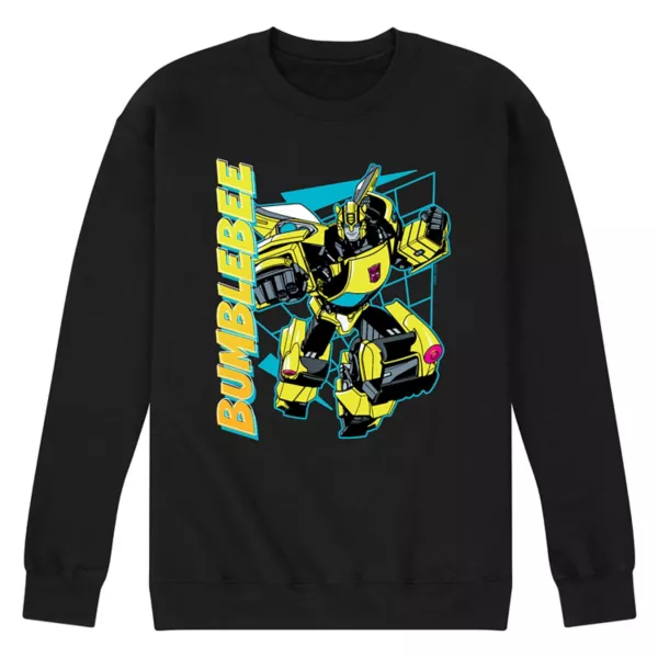 

Мужская флисовая толстовка "Bumblebee" в стиле Transformers с полутоновым принтом Licensed Character, черный
