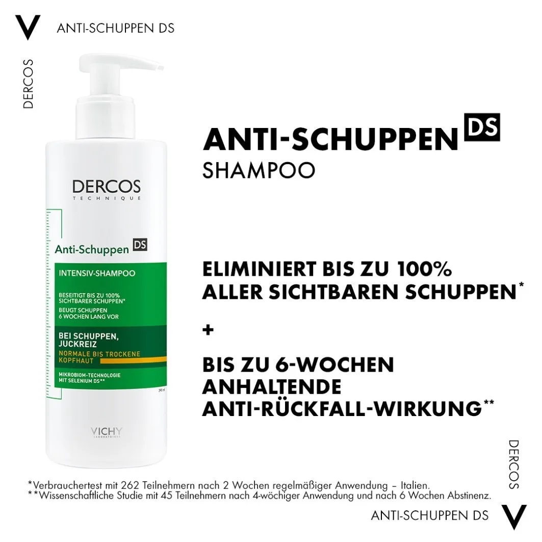 Шампунь против перхоти Dercos для сухих волос Vichy, 390 мл — фото 2