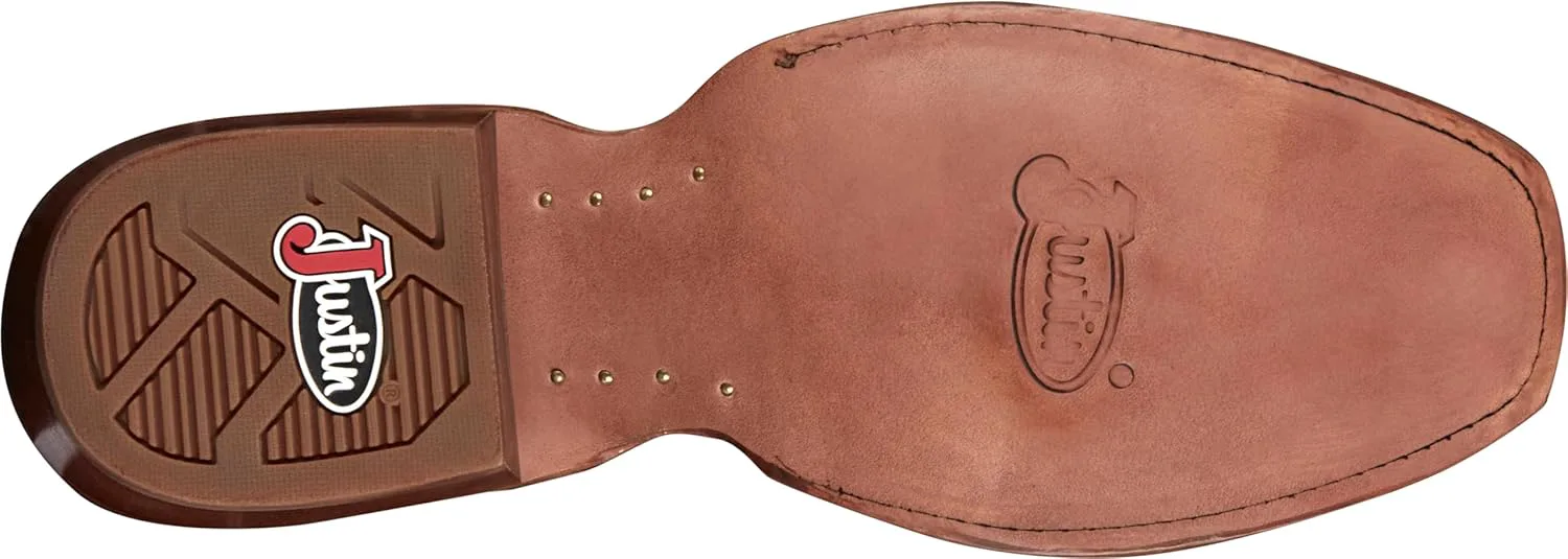 

Мужские западные сапоги Justin Jimmy 13 среднего размера с квадратным носком