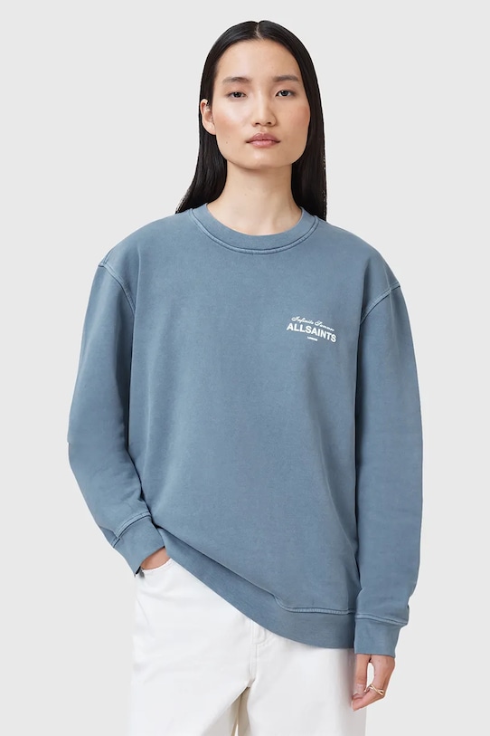 

Хлопковая толстовка SOLEIL Allsaints, синий