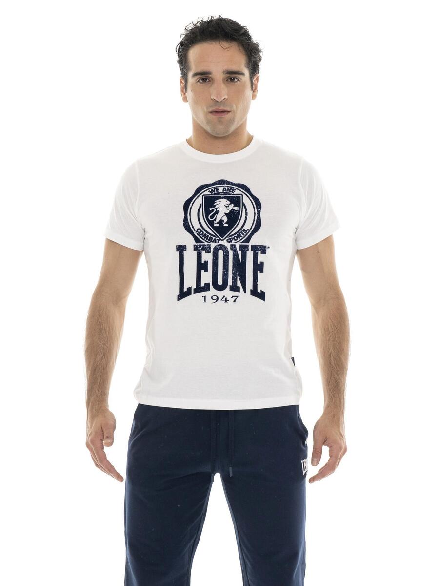 

LEONE 1947 APPAREL Мужская футболка с короткими рукавами цвета индиго