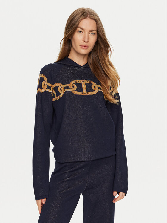 

Свитер loose fit 241TP3520 Twinset, синий