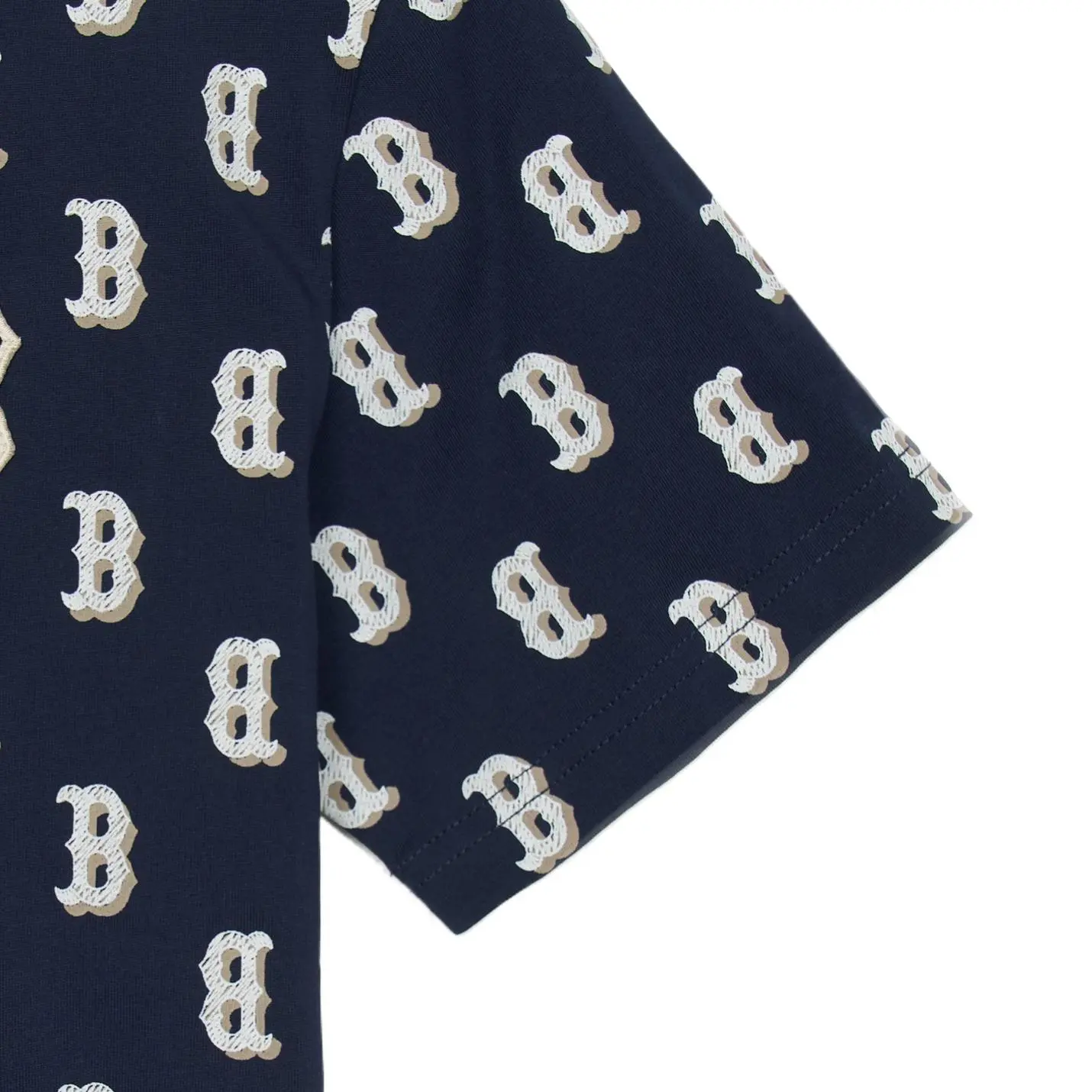 MLB KIDS Футболка с классическим монограммой boston red so ss25 navy blue детская — фото 4