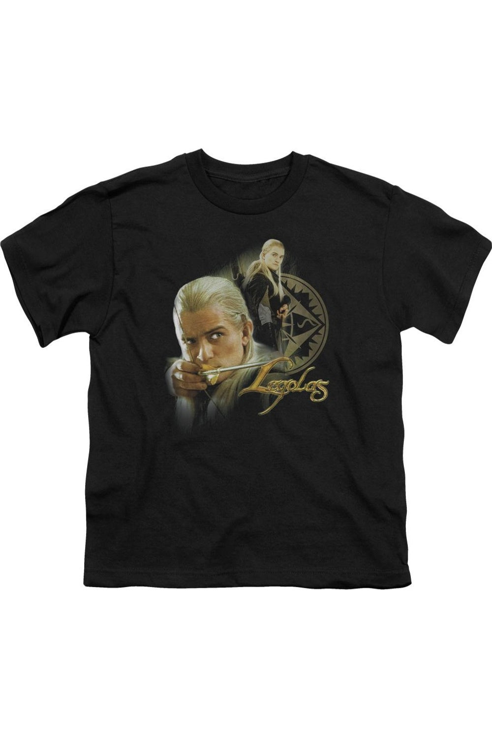 

Футболка с коротким рукавом для детей "Властелин Колец" Legolas Gildan, черный
