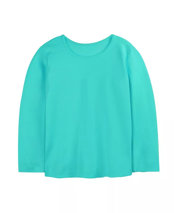 

Детская футболка Fair Trade с длинным рукавом из органического хлопка, ребристая, с круглым вырезом Mightly, синий