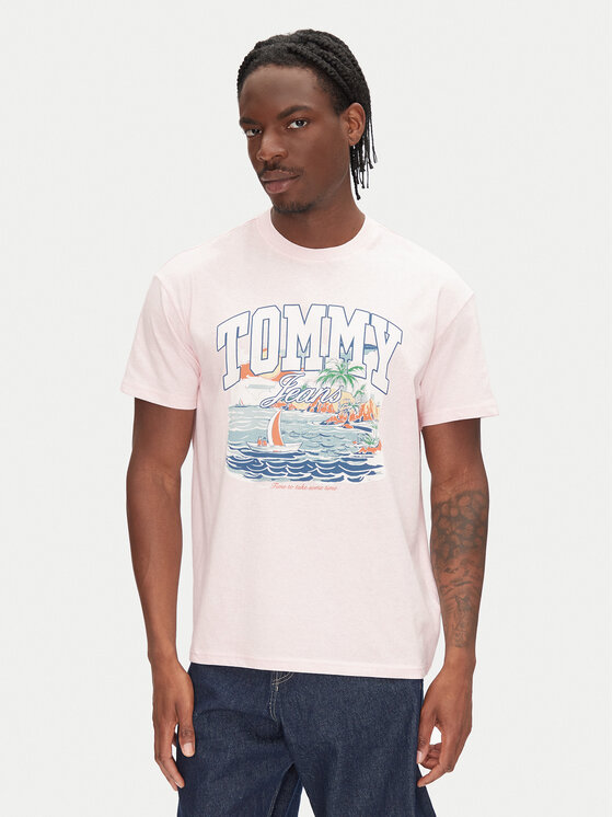 

Футболка свободного кроя Arch Sailing DM0DM21867 Tommy Jeans, розовый