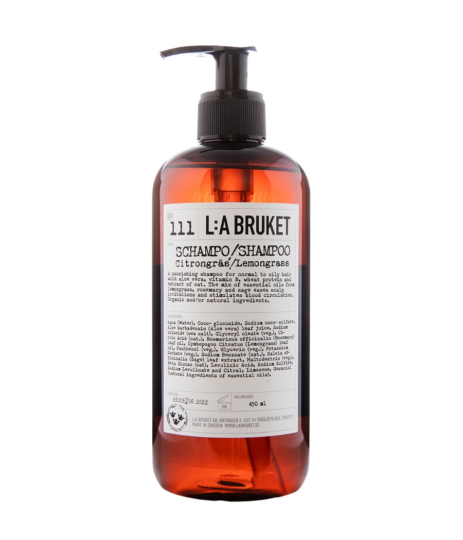 

Шампунь для волос L:A Bruket Lemongrass No. 111, 450 ml
