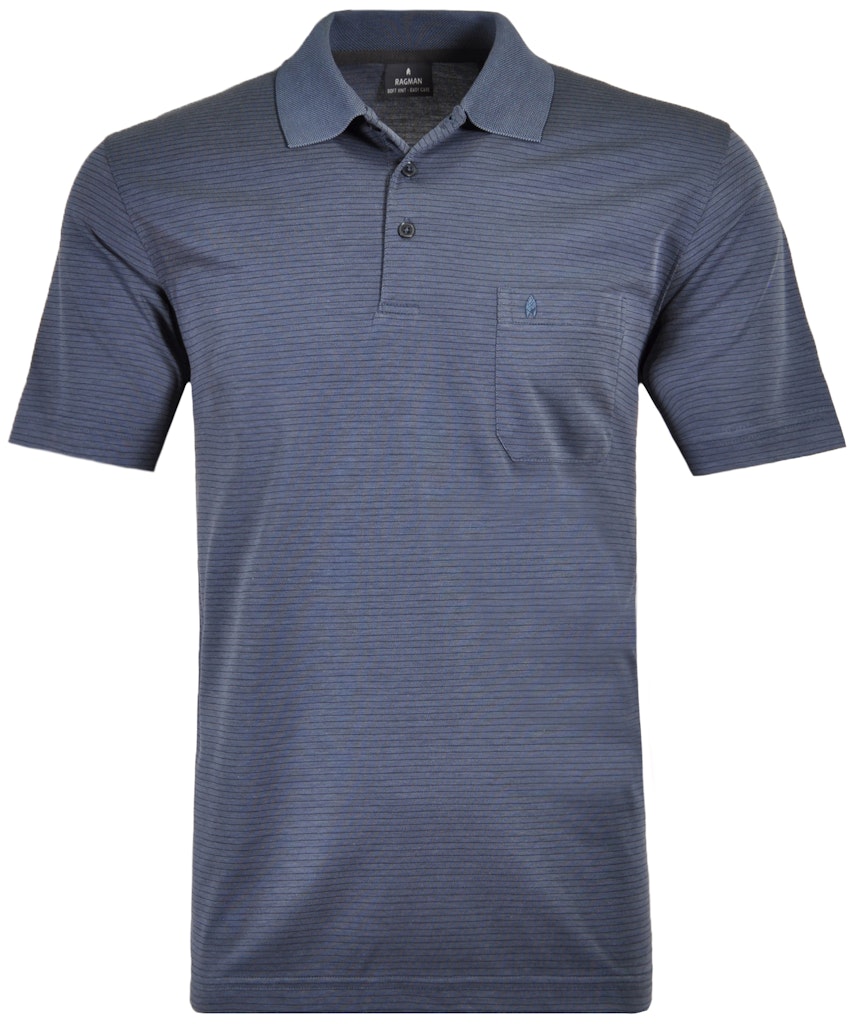 

Футболка Ragman Softknit Polo fe, синий