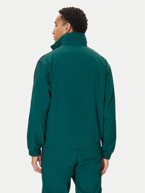 Свитшот loose fit adicolor Woven Firebird JY1329 Adidas, зеленый — фото 3