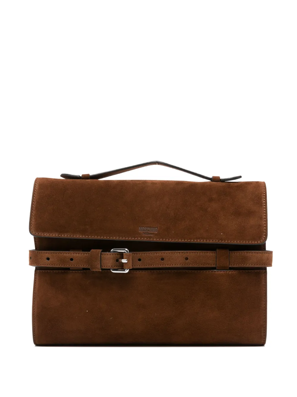 

Сумка с пряжкой Moschino, коричневый