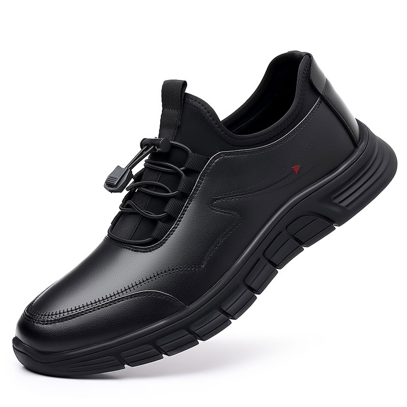 Кожаные ботинки для мужчин осенние Mountaineering Work Boots мужские WARRIOR, черный — фото 3