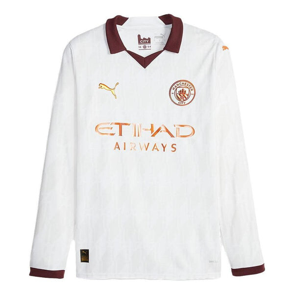 

Спортивная футболка manchester city kids away shirt 2023/24 season 'white' Puma, белый