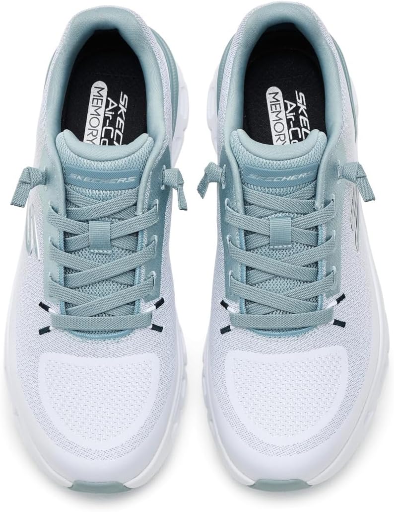 Мужские кроссовки Skechers Glide-Step Pro Waverra, белый/голубой/светло-голубой — фото 2