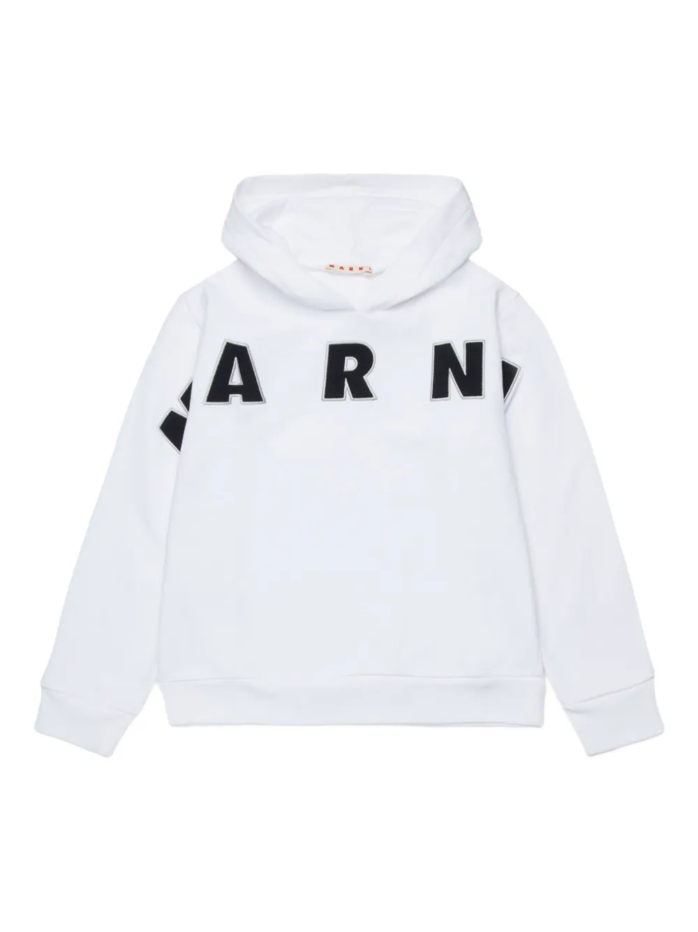 

Худи с вышитым логотипом Marni Kids, белый