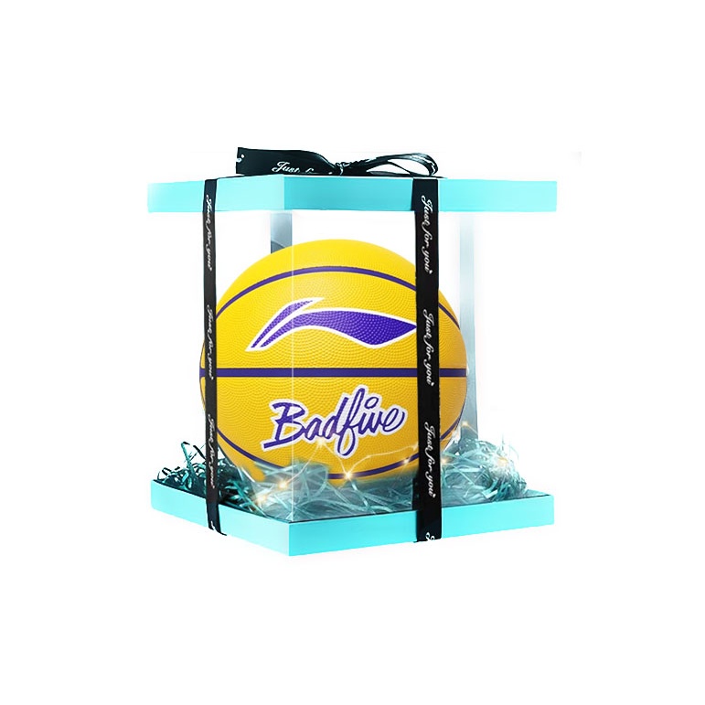 

LINING The Rebel BadFive 1 резиновый баскетбольный мяч yellow размер 7 5 тренировочный unisex