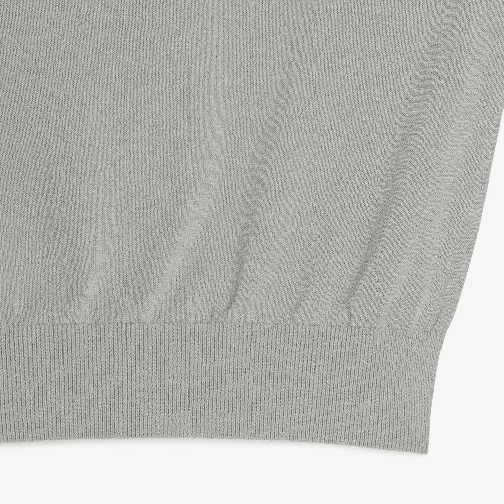 Мужской поло свитер с коротким рукавом из бумажной пряжи Lacoste — фото 4
