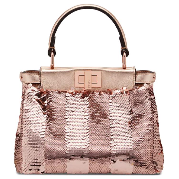 

Футболка Peekaboo Тканевая Сумка Мини Женская Розовая FENDI