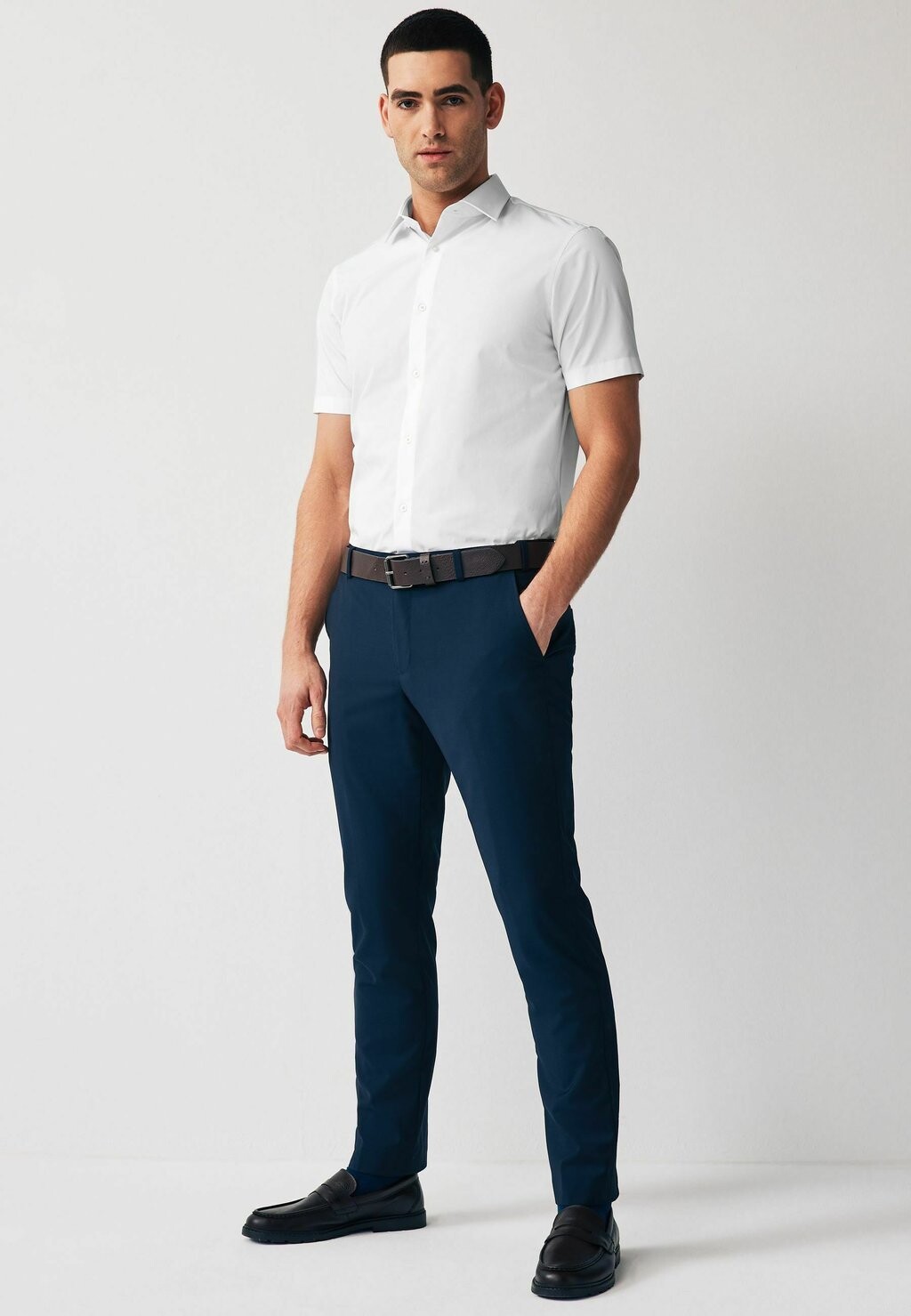 Деловая рубашка 2 PACK SHORT SLEEVE, REGULAR FIT Next, белый — фото 2