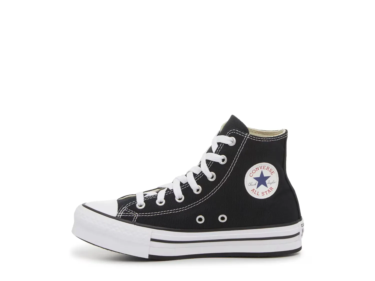 Кроссовки Chuck Taylor All Star Lift High-Top - детские Converse, Black/White — фото 3