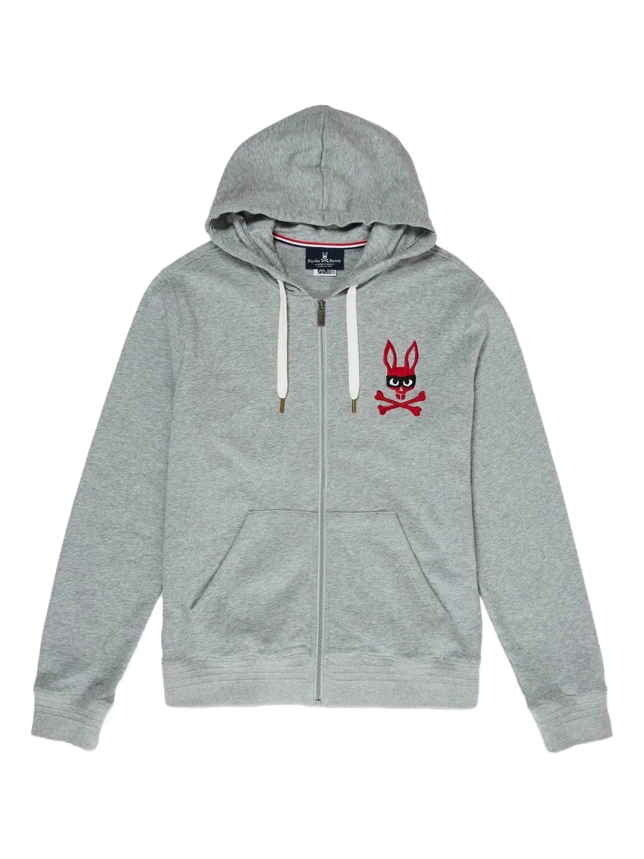 

Худи Mischief Sowerby на молнии Psycho Bunny, серый