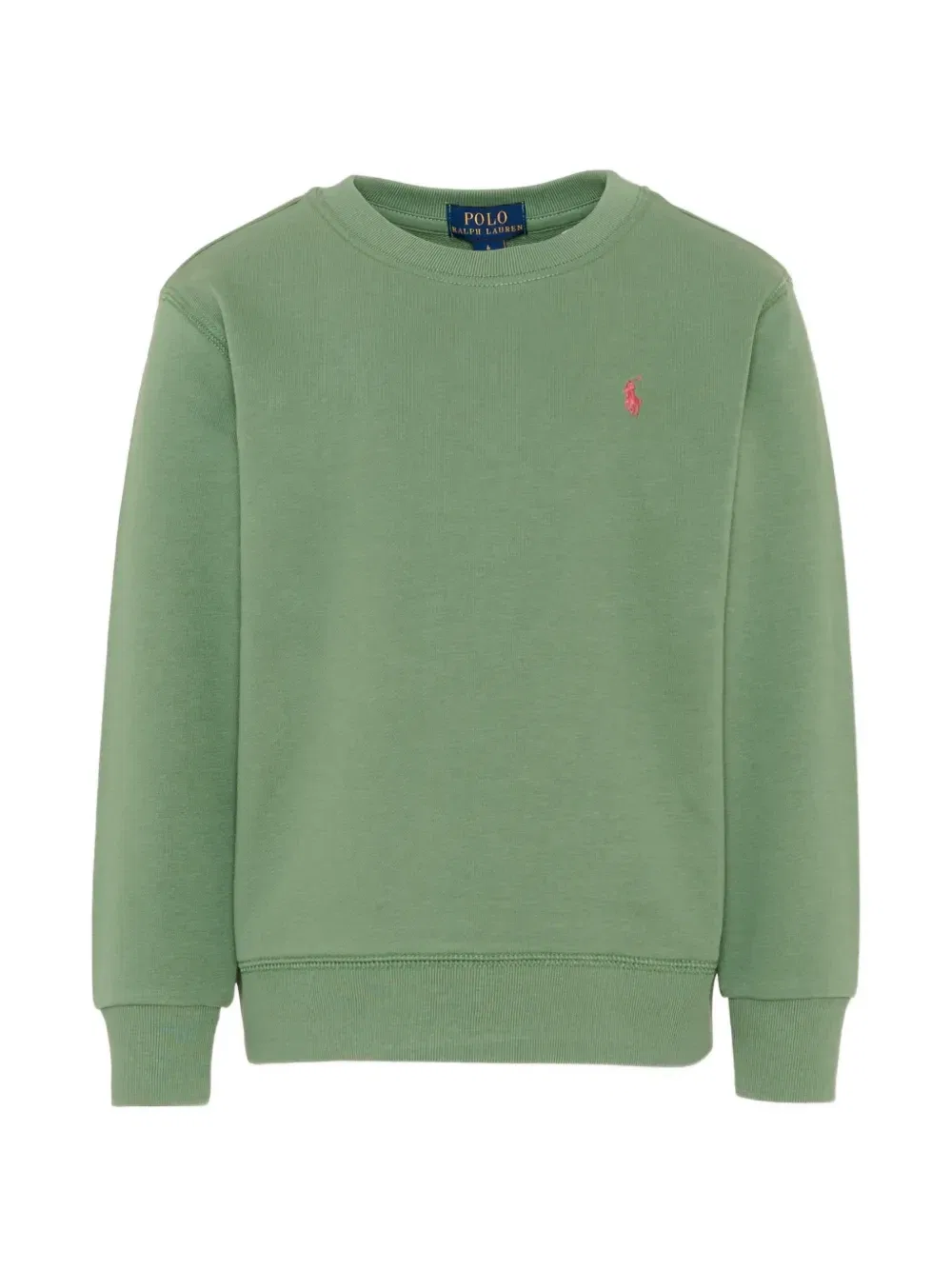 Свитшот с вышитым логотипом Polo Ralph Lauren Kids, зеленый