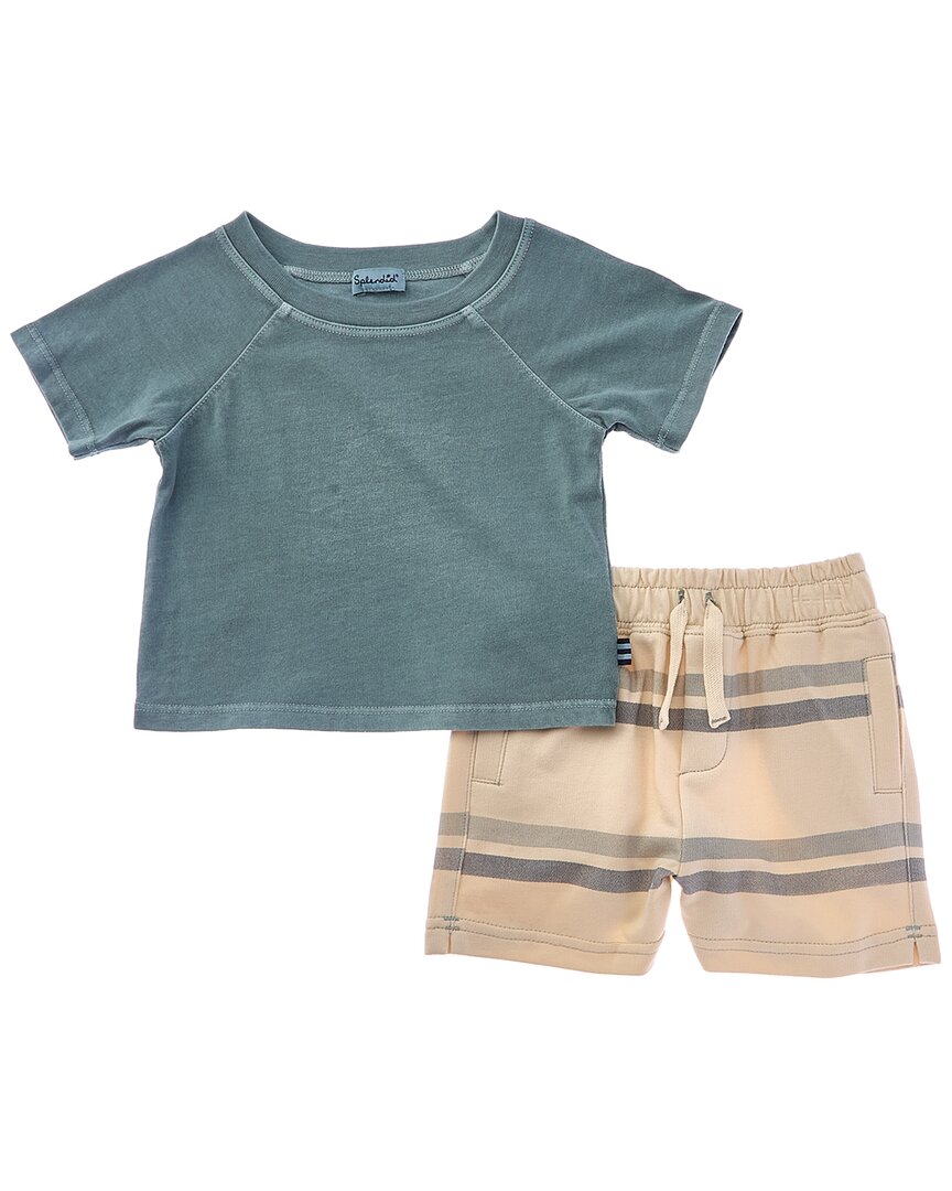 

Великолепный комплект из 2 предметов: футболка и шорты Charlie Stripe Splendid, зеленый