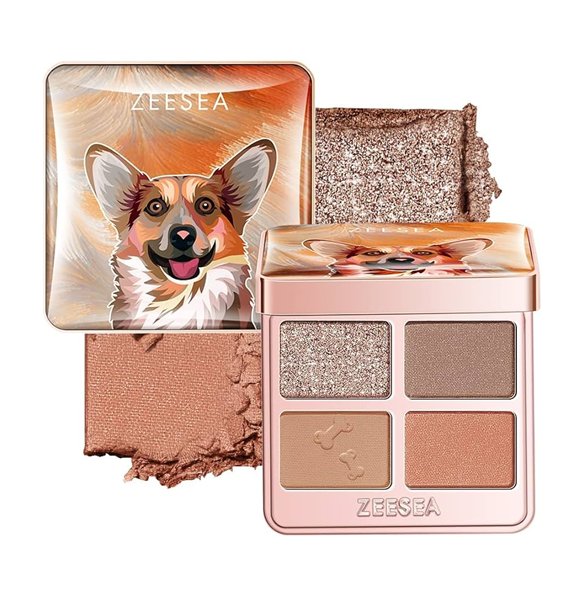

Zeesea Mirage Sparkle Animal Eyeshadow D01 / Компактная палетка теней для век