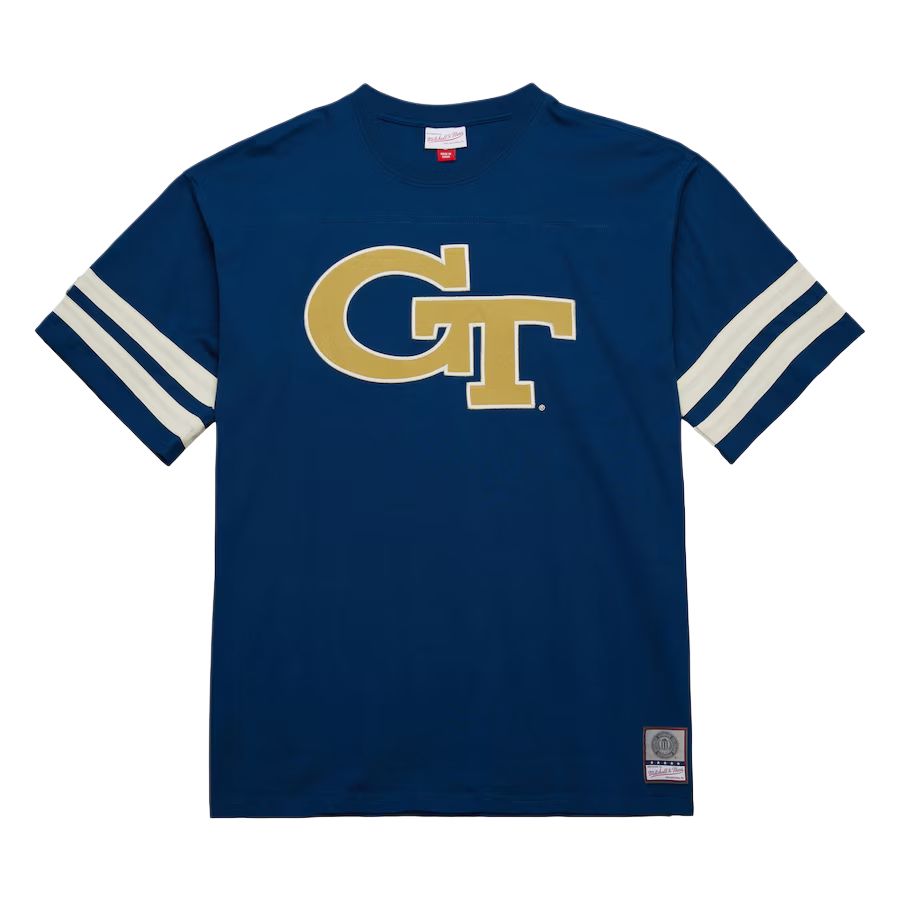 

Mitchell Ness Футболка Mitchell & Ness x NCAA Georgia Tech Yellow Heavyweight Yoke мужская Marine Blue, Желтый, Mitchell Ness Футболка Mitchell & Ness x NCAA Georgia Tech Yellow Heavyweight Yoke мужская Marine Blue