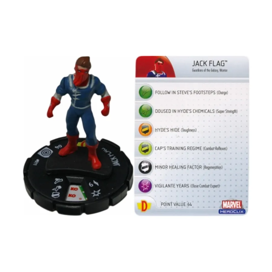 

Джек Флаг, Marvel HeroClix - Captain America - Singles