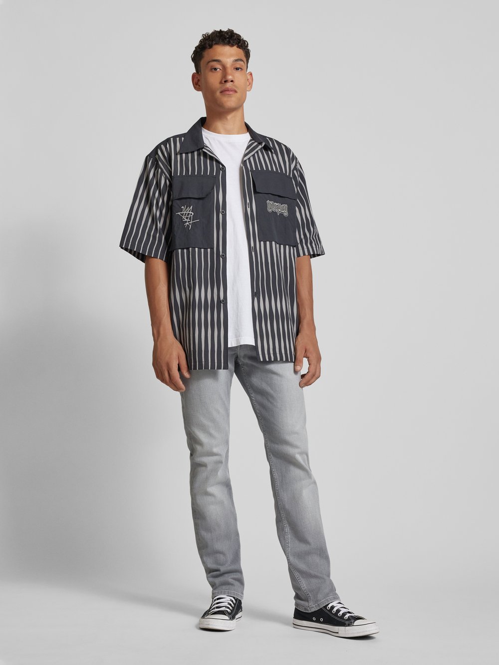 

Джинсы прямого кроя с пятью карманами Pepe Jeans, синий