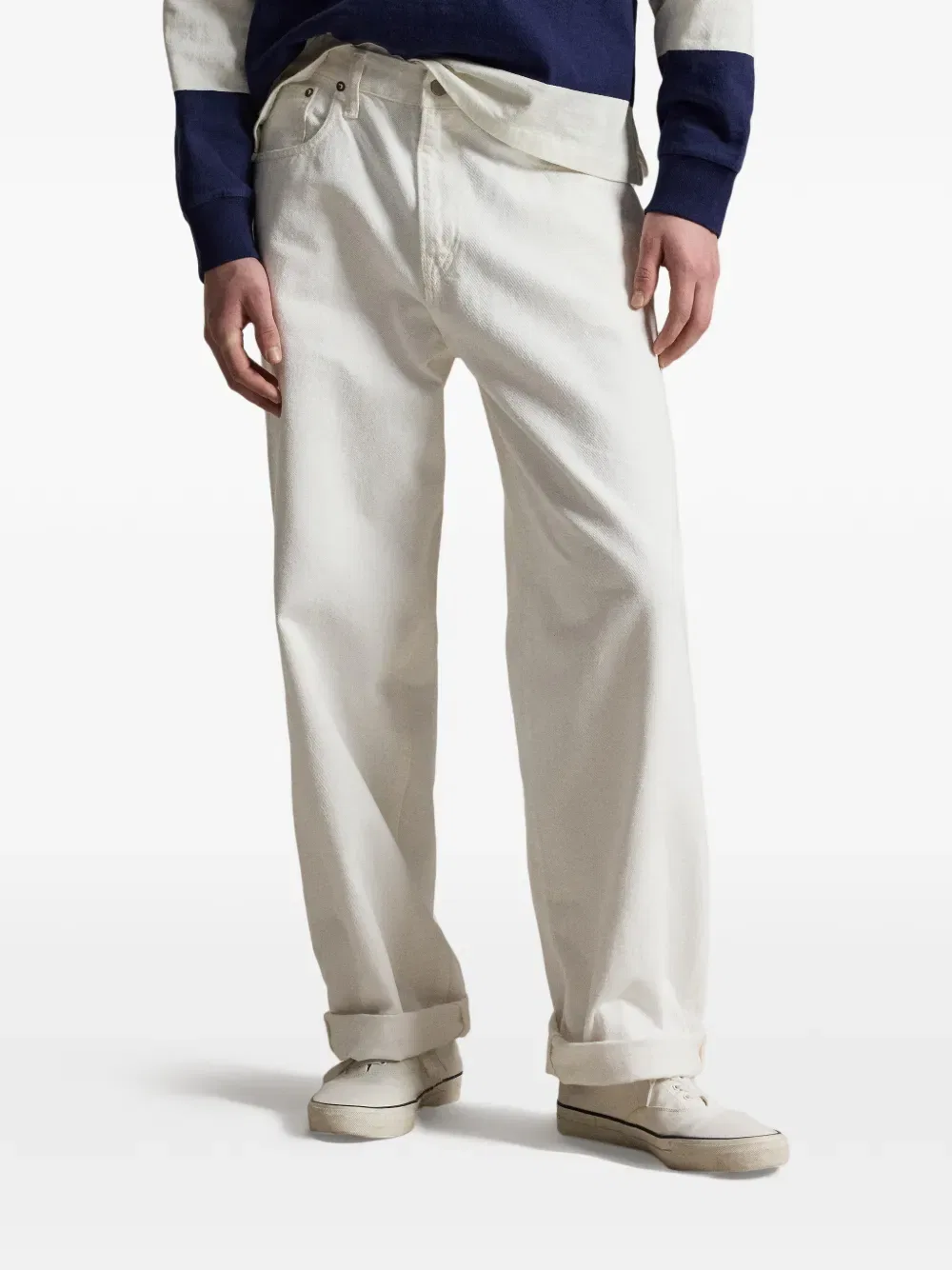 Прямые джинсы Ривингтон Polo Ralph Lauren, белый — фото 3