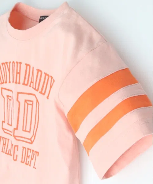 Детская футболка с логотипом и полосками на рукавах Daddy Oh Daddy чёрная — фото 3