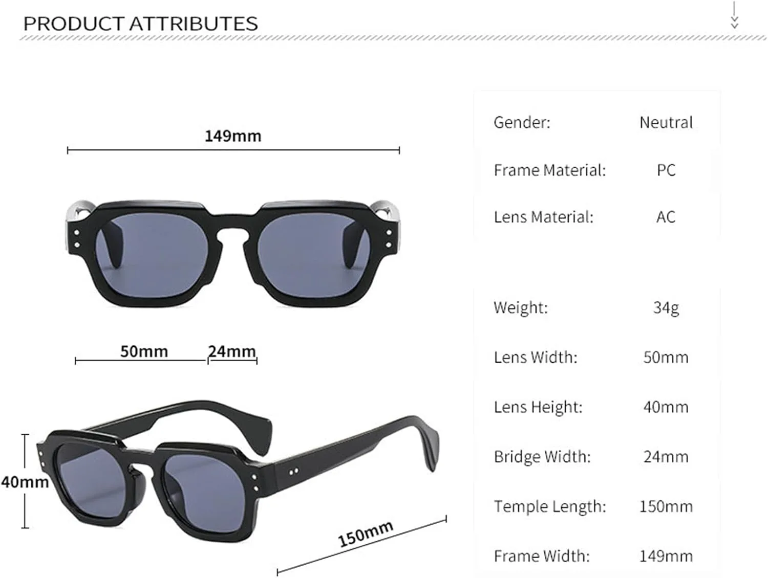 

Винтажные квадратные мужские солнцезащитные очки, модные, маленькая оправа, желто-синие, UV400, женские, трендовые, с заклепками, в стиле панк helena, C3