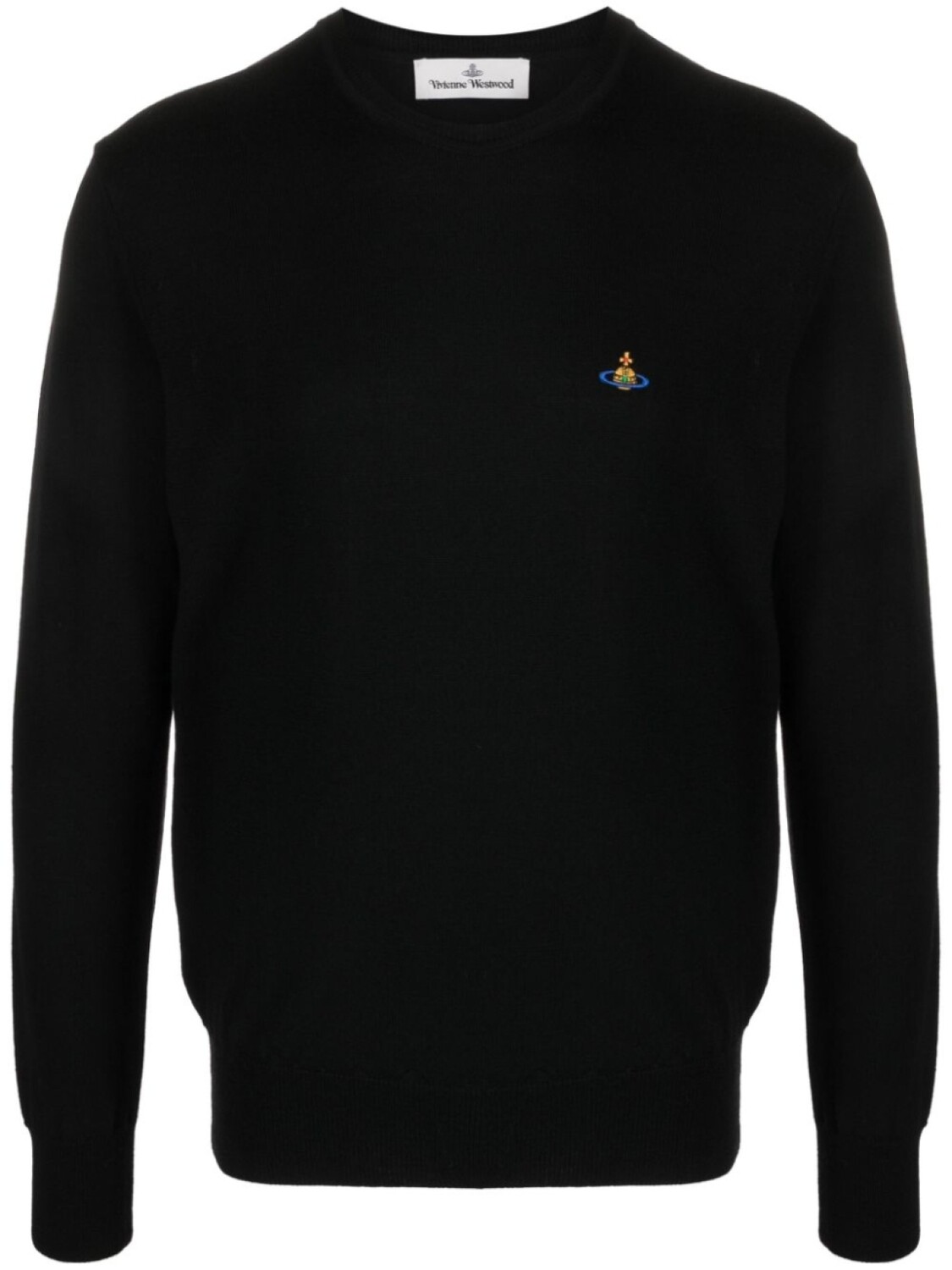 

Vivienne Westwood джемпер из вирджинской шерсти с вышивкой Orb, черный