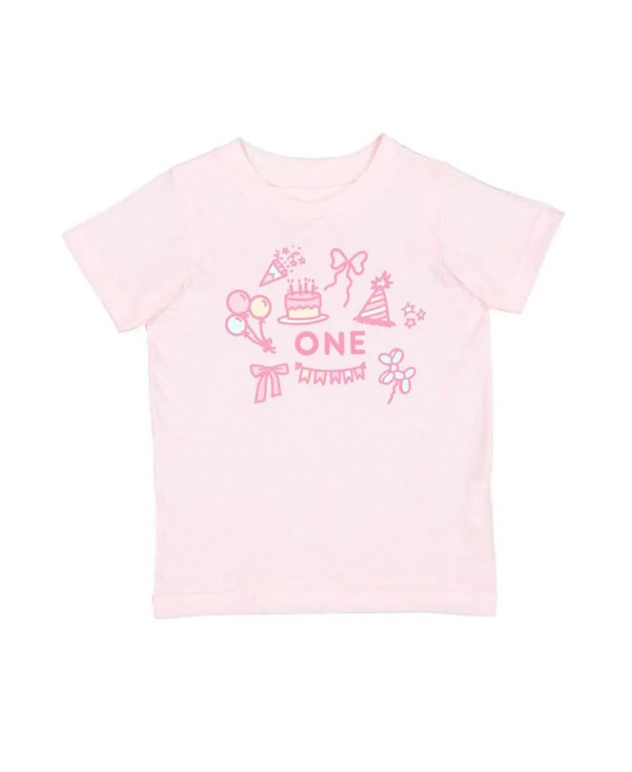 Футболка с коротким рукавом «Иконка для первого дня рождения девочки» Sweet Wink, розовый