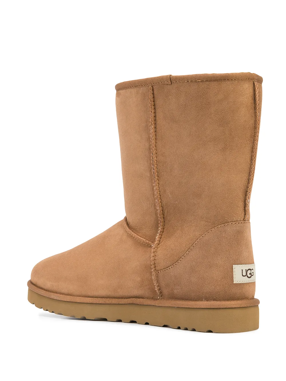 Мужские угги UGG замшевые с подкладкой из овечьей шерсти, светло-коричневый — фото 2