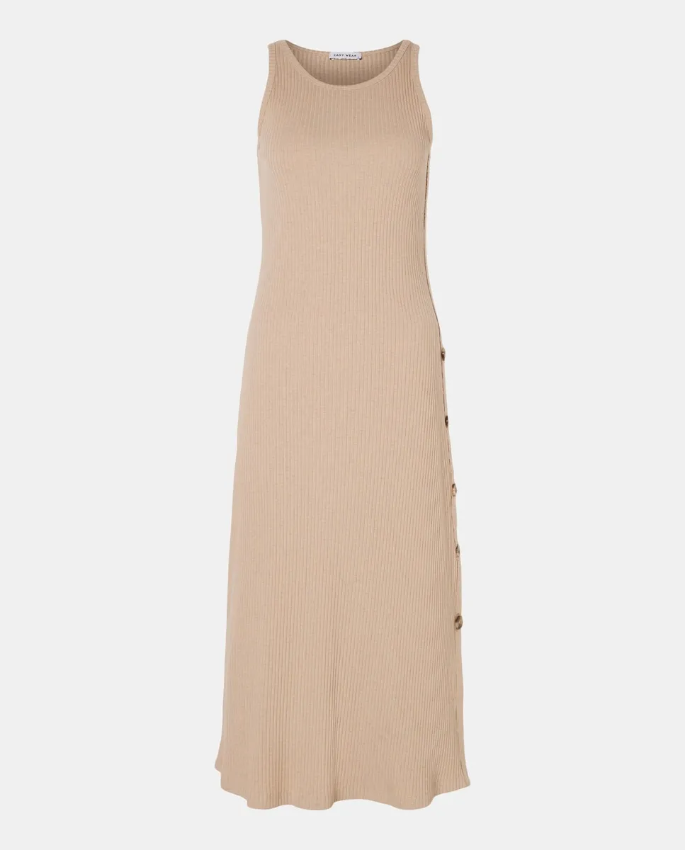 

Платье миди на пуговицах Easy Wear, цвет 730 Camel