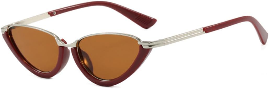 

Ретро-солнцезащитные очки «кошачий глаз» для женщин, роскошные солнцезащитные очки для активного отдыха, защита от УФ-излучения UV400, очки для вождения, модные очки для женщин SZVVBKK, C4redbrown